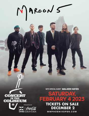 Grammy-Award Winning Maroon 5 to Take The Stage at the Iconic 16th Hole | Waste Management Phoenix Open Grammy-Award Winning Maroon 5 to Take The Stage at the Iconic 16th Hole | Waste Management Phoenix Open